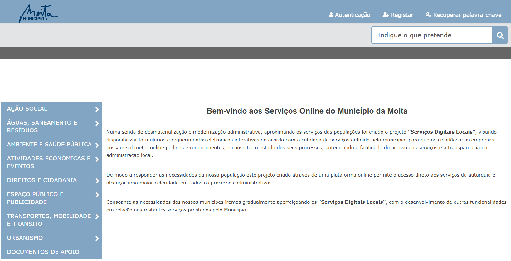 Serviços Digitais Locais do Município da Moita já estão online